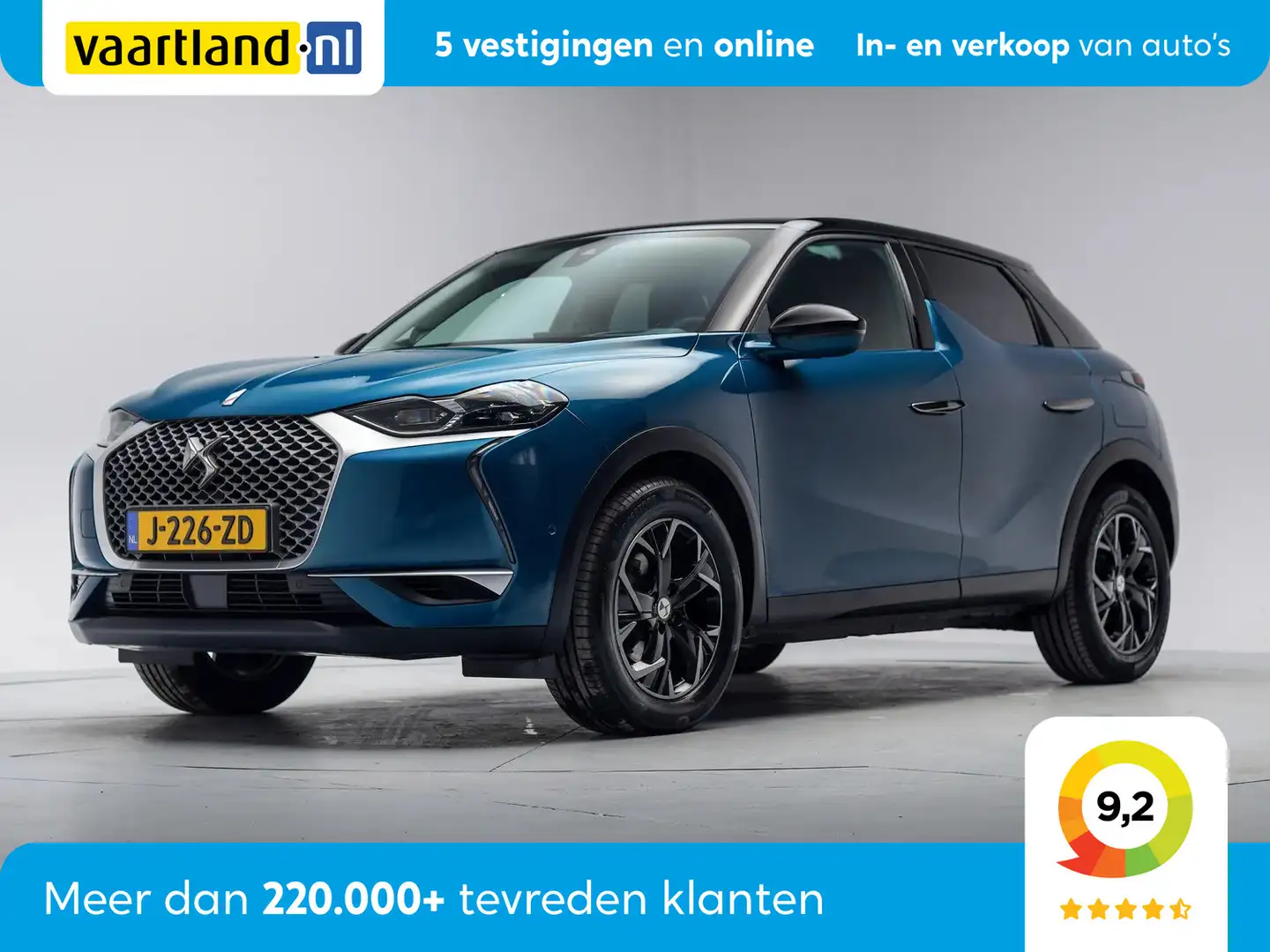 DS Automobiles DS 3 Crossback E-Tense So Chic 50 kWh [ LED Head-up Half-leder Na Blauw - 1