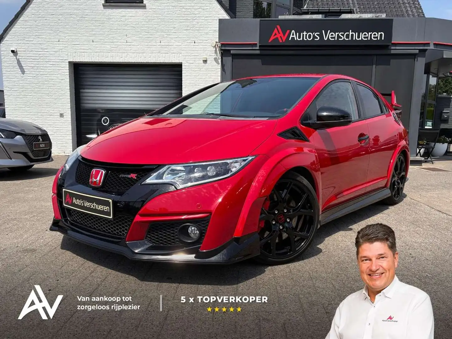 Honda Civic Type R ** Brembo Camera Dode Hoek Rood - 1