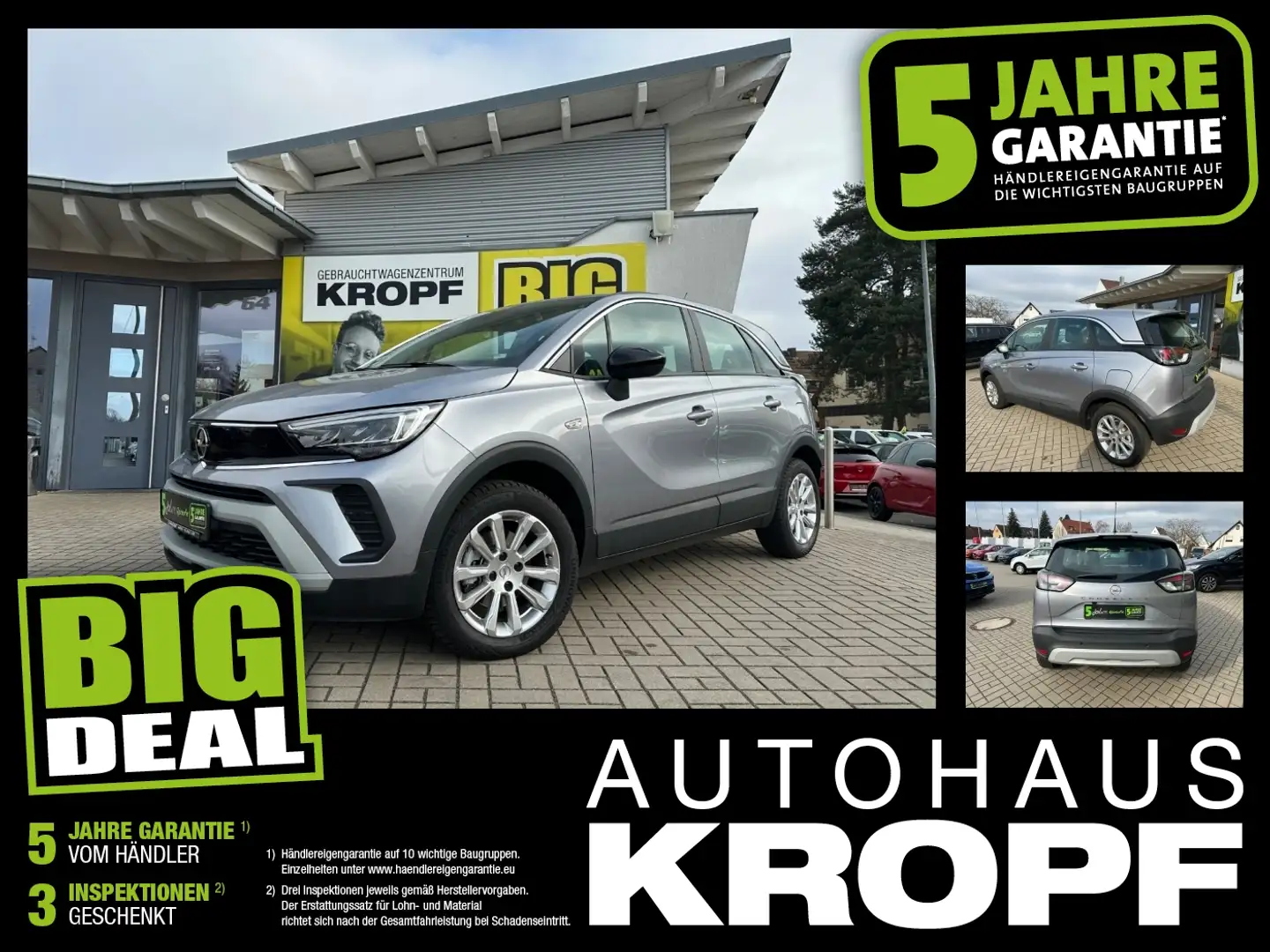 Opel Crossland 1.2T Elegance Automatik Kamera LED Grau - 1