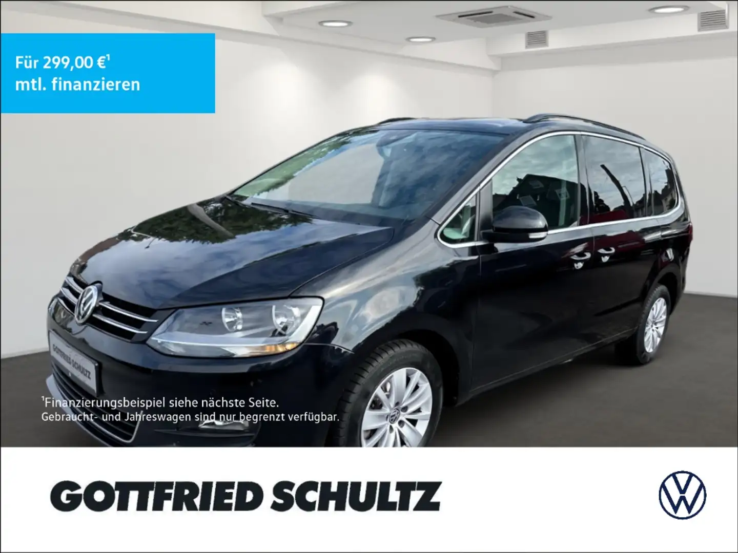 Volkswagen Sharan 1.4 TSI Comfortline DSG   AHK   7-Sitzer   Licht&S Schwarz - 1