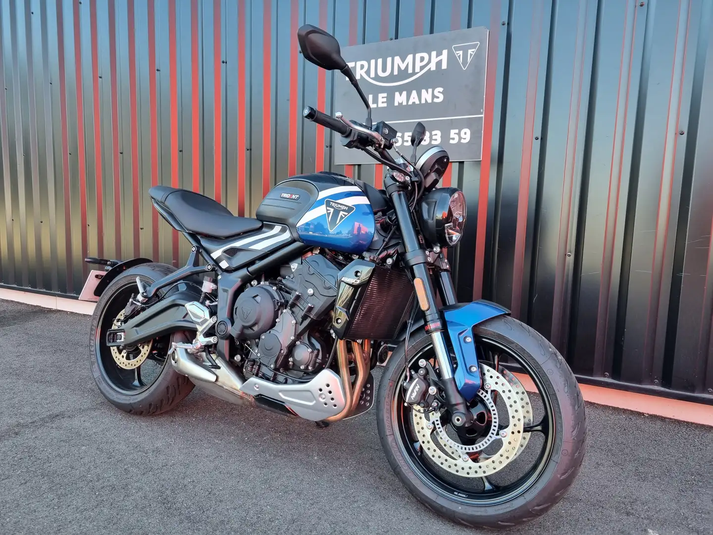 Triumph Trident 660 Bleu - 2