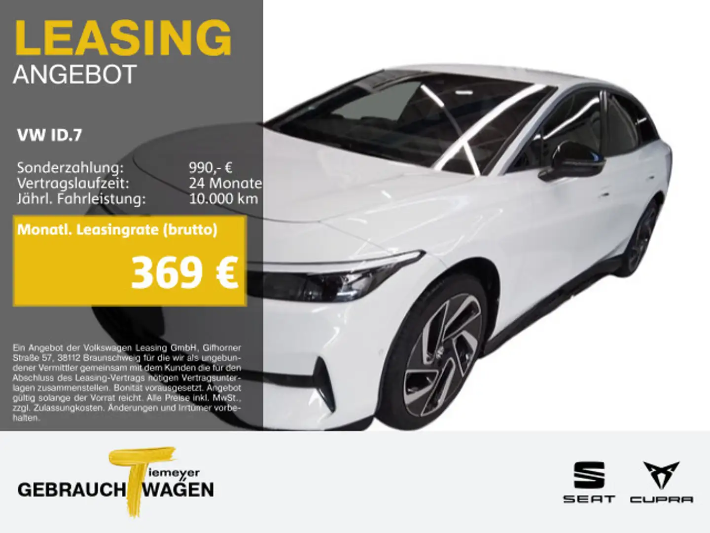 Volkswagen ID.7 PRO 360° WÄRMEP. AHK MATRIX MEMORY Fehér - 1