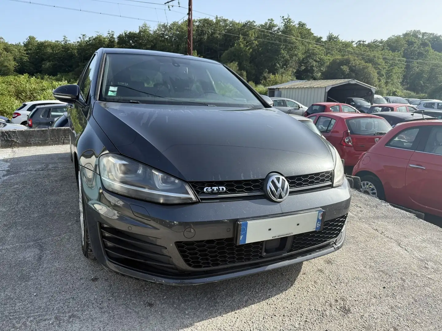 Volkswagen Golf 2.0 TDI 184CH BLUEMOTION TECHNOLOGY FAP GTD DSG6 5 Gris - 1