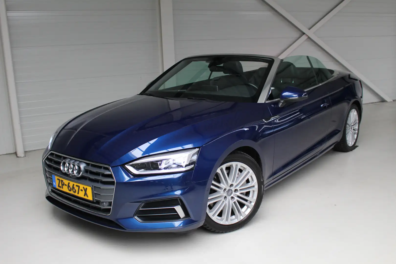 Audi A5 Cabriolet 2.0 TFSI MHEV Design Pro Line Plus Leder Bleu - 2