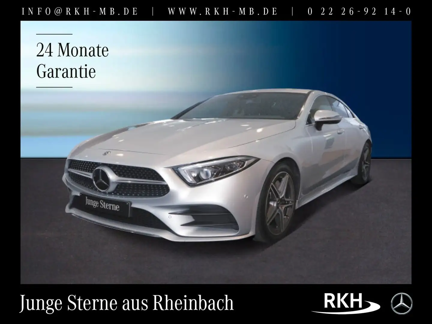 Mercedes-Benz CLS 300 CLS 300 d Coupé AMG Line Comand/Distr/SHD/360° Argent - 1