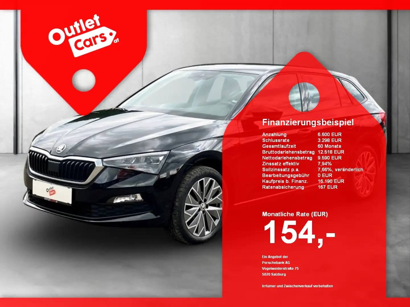 Skoda Scala 1.0 TSI Ambition ASSIST+CARPLAY+DynLicht Schwarz - 1