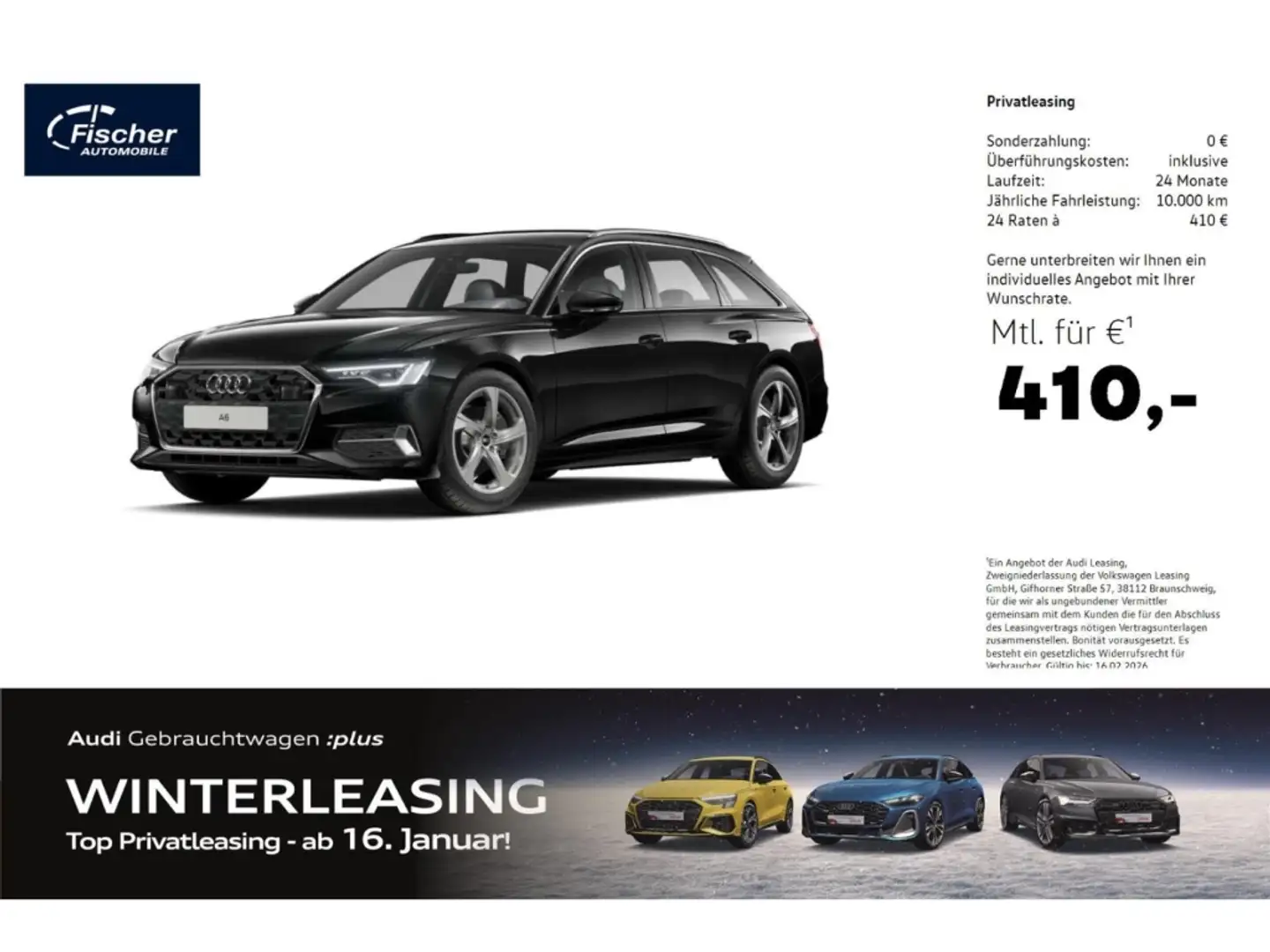 Audi A6 Avant 45 TFSI Advanced AHK/Matrix/RFK/19'' Schwarz - 1