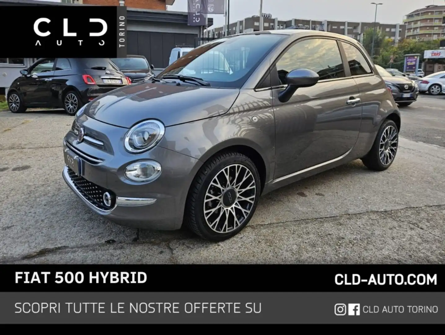 Fiat 500 1.0 Hybrid Dolcevita PREZZO PROMO Grijs - 1