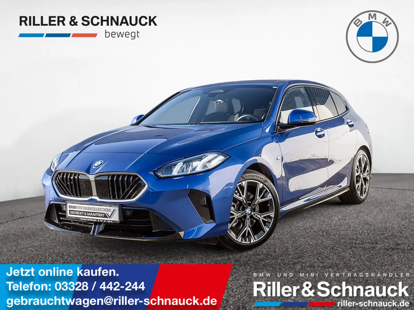 BMW 120 i M-Sport PANO+ACC+KAM+LED+SHZG Blau - 1