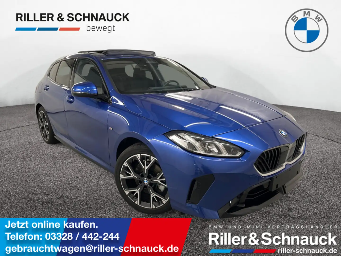 BMW 120 i M Sport PANO+ACC+KAM+LED+SHZG Blau - 1