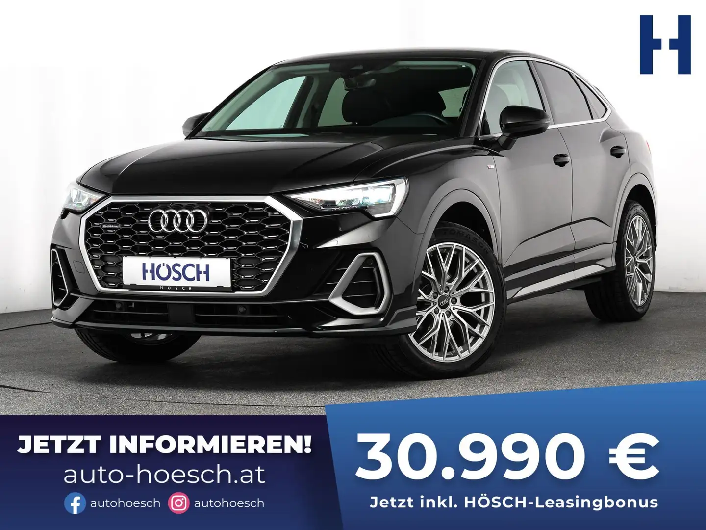 Audi Q3 35 TDI quattro Sportback S-LINE AHK PANO ++ Schwarz - 1