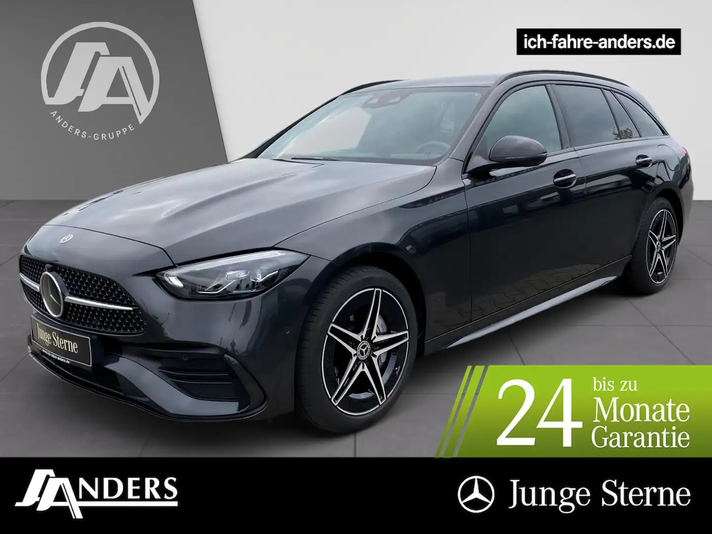 Mercedes-Benz C 300 e T AMG+MBUX+AHK+Dist+Sitzkli+HUD+SOUND+36 Szary - 1