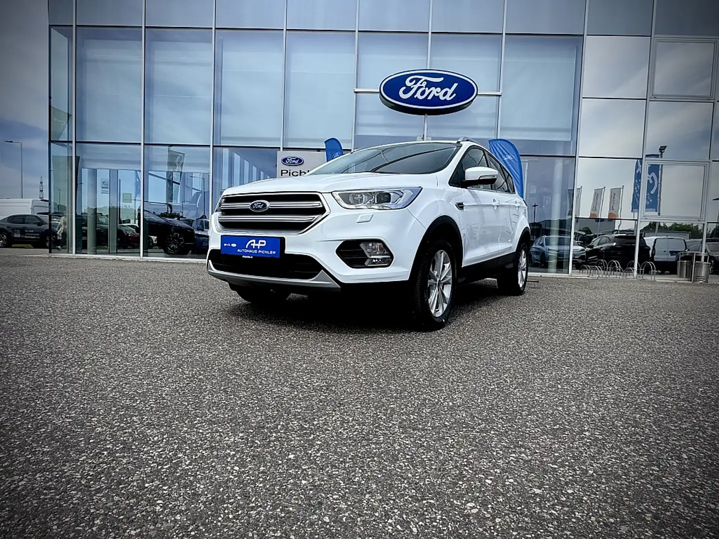 Ford Kuga 2,0 TDCi Titanium Powershift Aut. KEYLESS/TEMPO... Weiß - 1