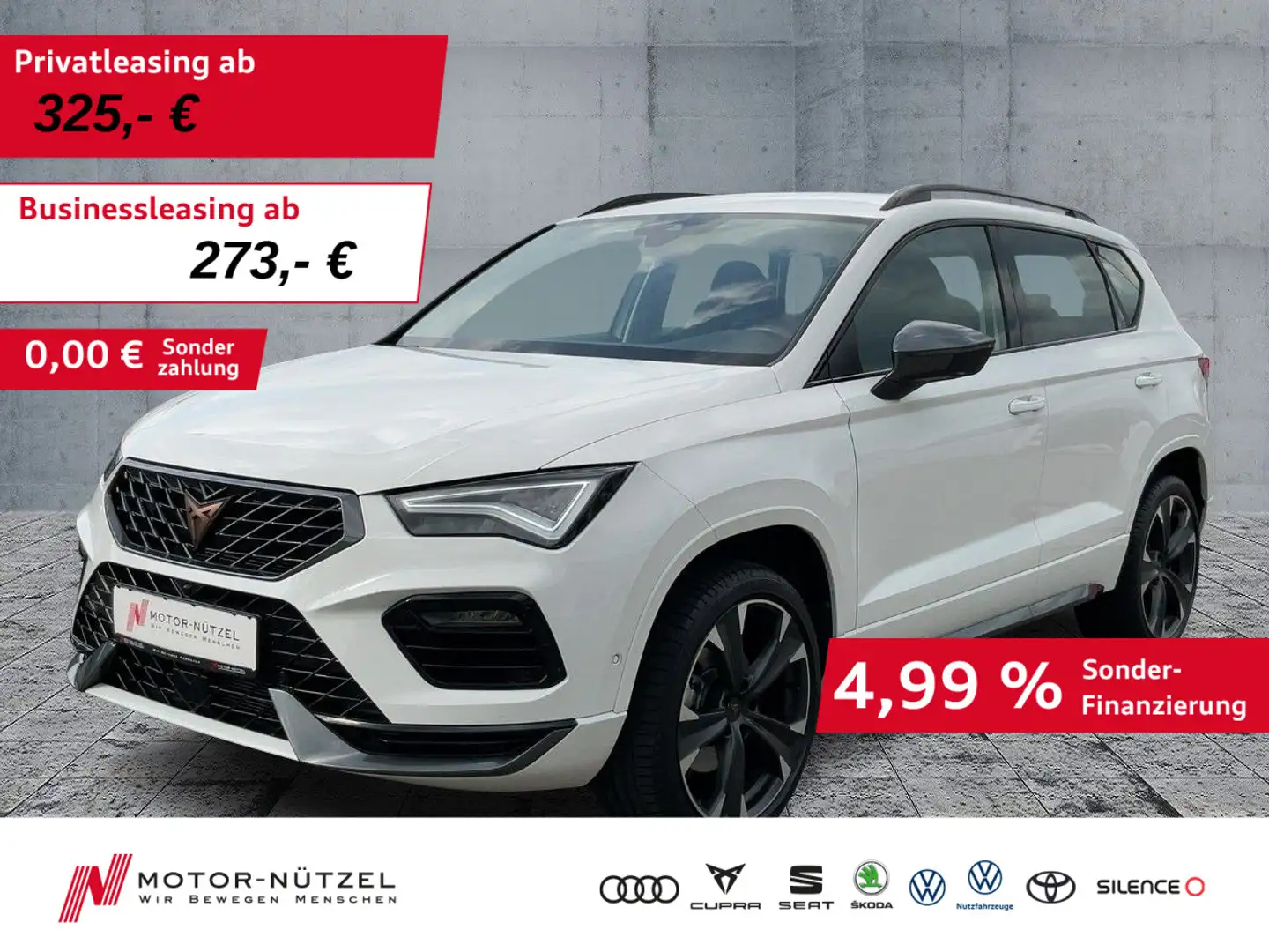CUPRA Ateca 1.5 TSI DSG LED+NAVI+2xPDC+GRA+LM+SHZ Wit - 1