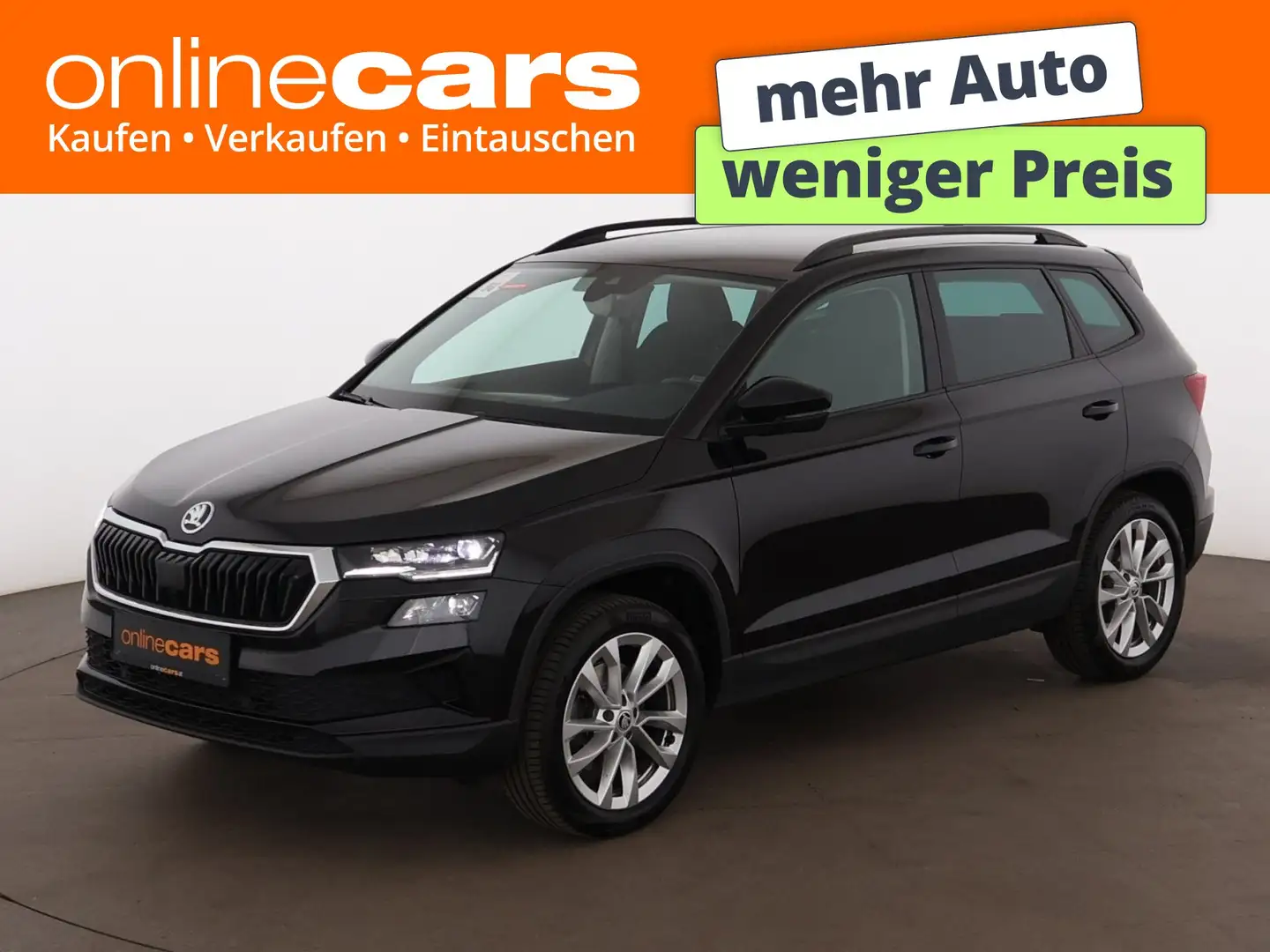 Skoda Karoq 2.0 TDI 4x4 Style Aut MATRIX AHK LEDER NAVI Schwarz - 1