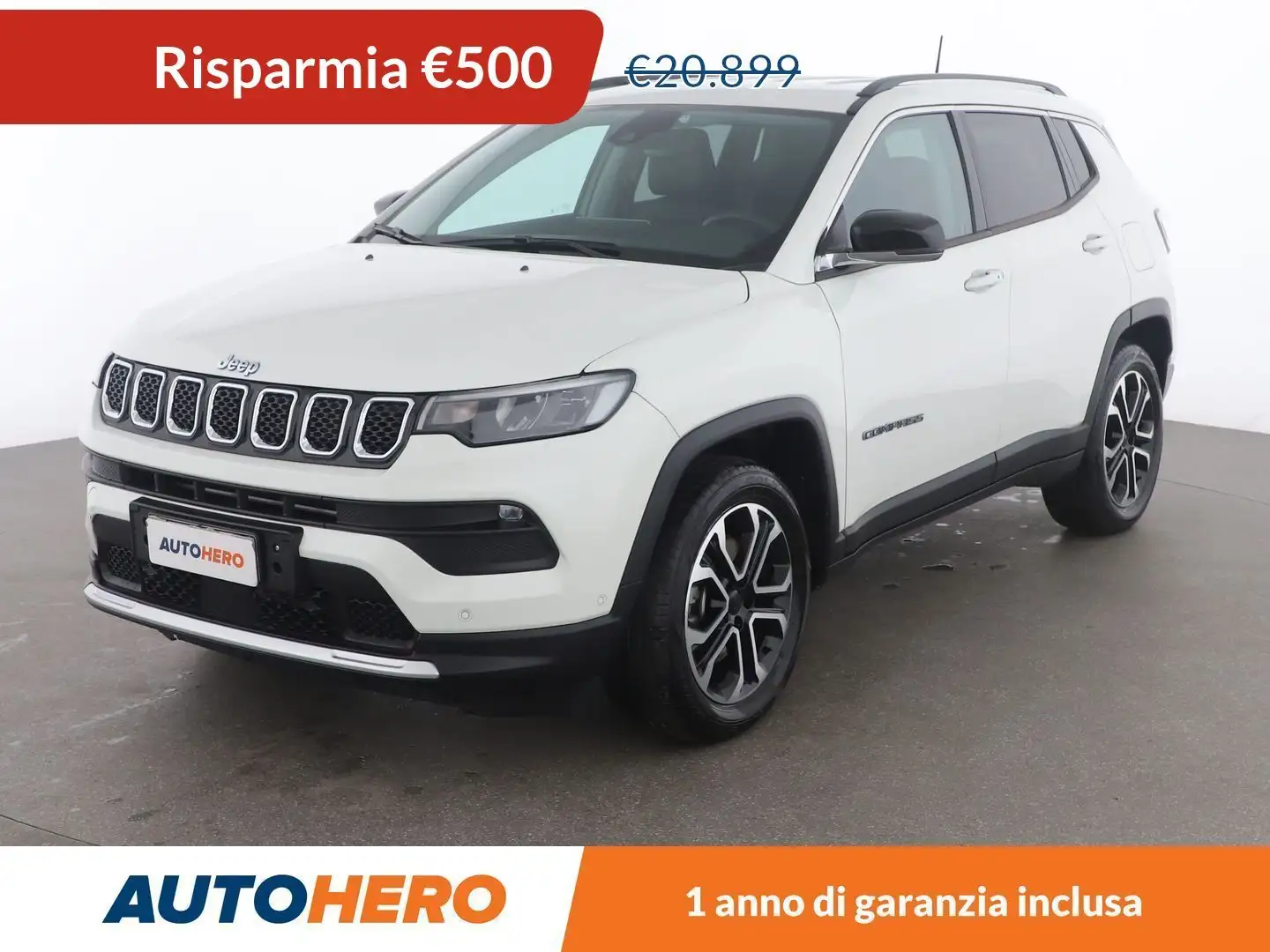 Jeep Compass 1.3 T4 4xe Plug-in Hybrid Limited Bianco - 1