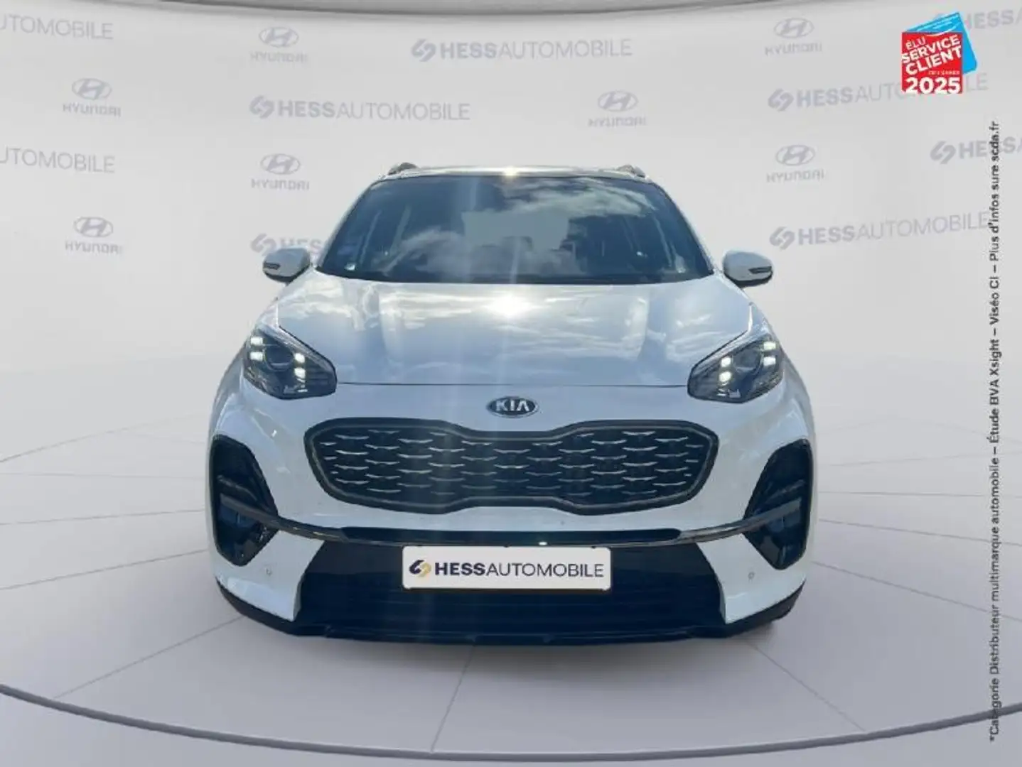 Kia Sportage 1.6 T-GDi 177ch ISG GT Line DCT7 4x2 Touvrant Sieges chauf/cuir Volant chauf Attelage JBL Blanc - 2