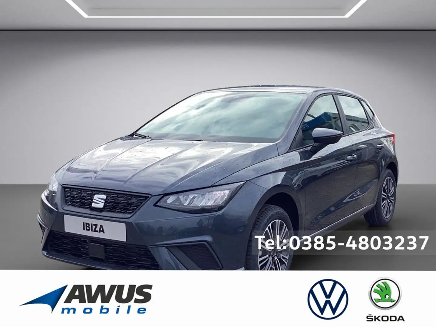 SEAT Ibiza 1.0 TSI Style KLIMA PDC SHZ ALUFELGEN LED Grijs - 1