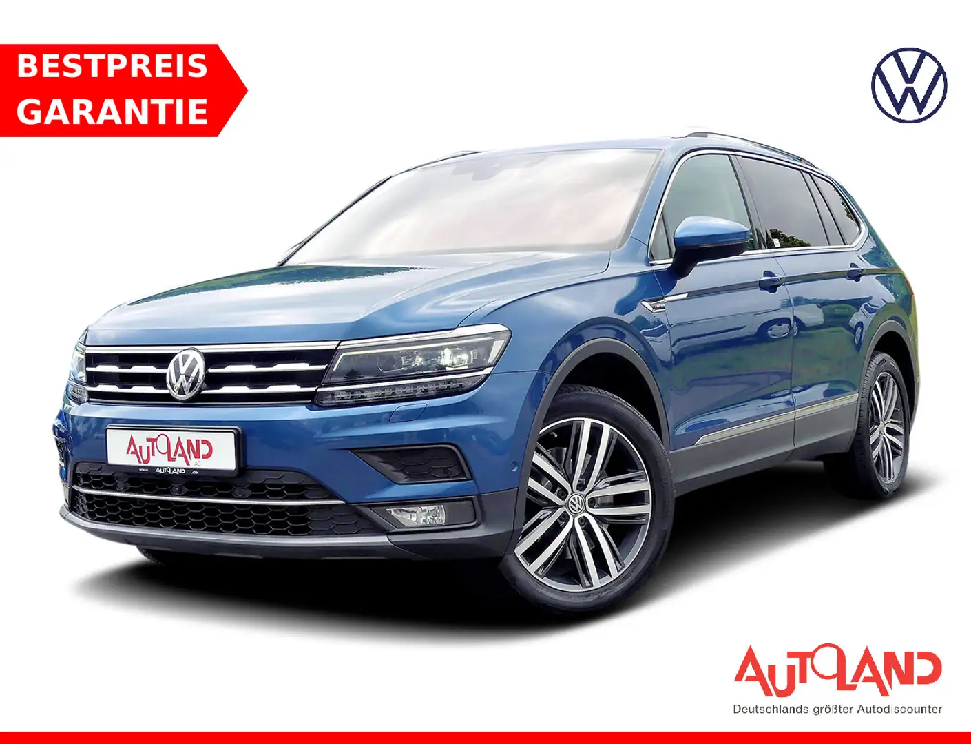 Volkswagen Tiguan Allspace 2.0 TDI Highline 4Motion AHK 360 A Blau - 1
