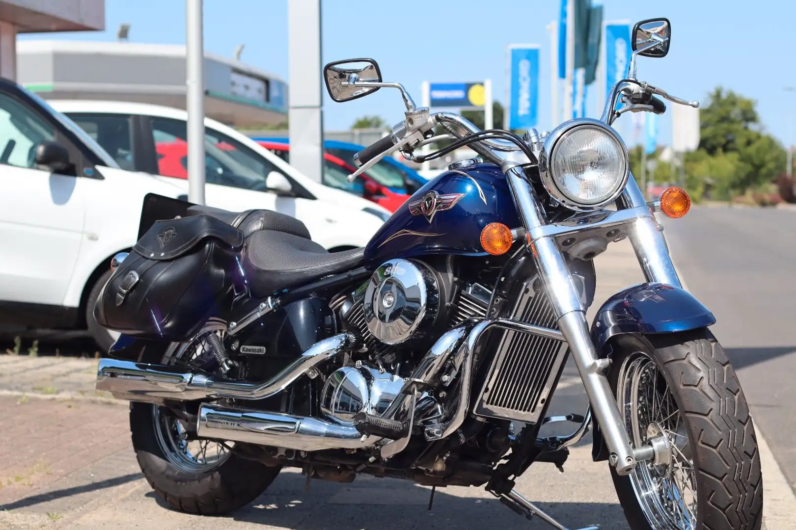 Kawasaki VN 800 Classic Bleu - 1