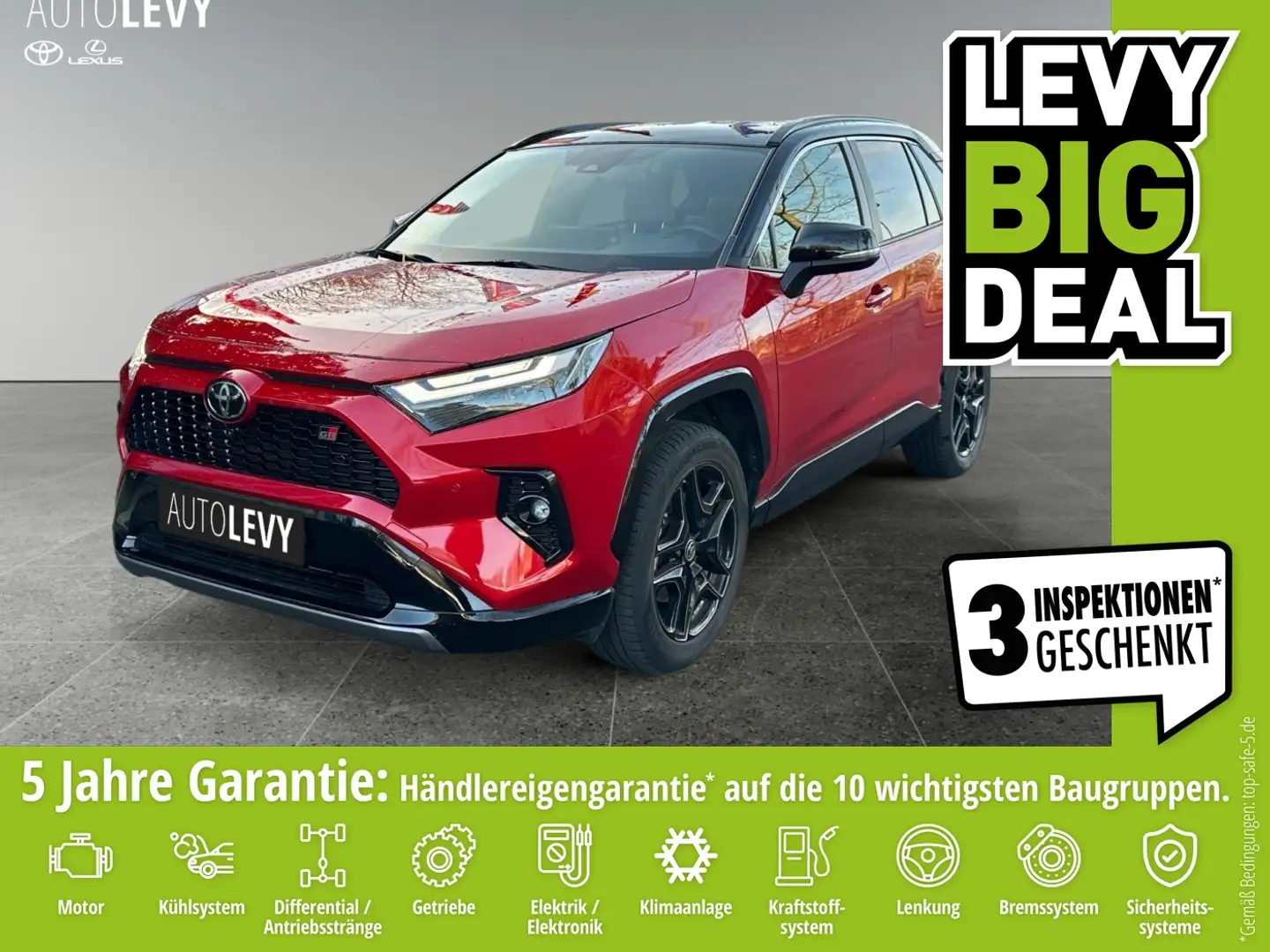 Toyota RAV 4 RAV4 2.5 Hybrid GR Sport *CARPLAY*AA*360°* Rouge - 1