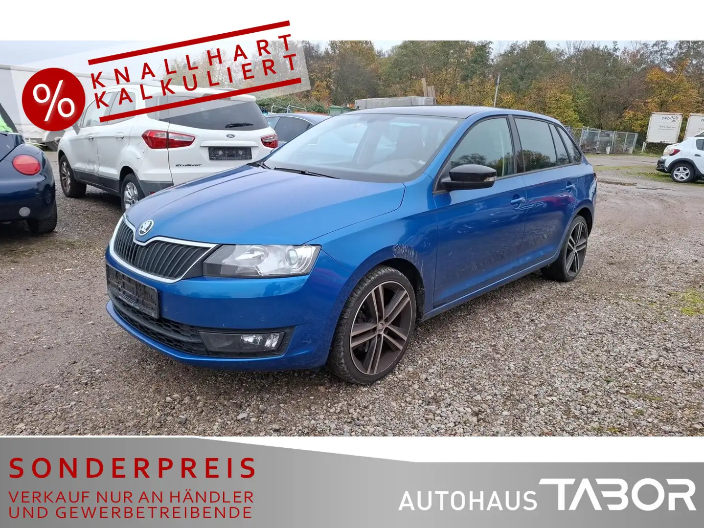 Skoda Rapid/Spaceback 1.4 TSI DSG Spaceback Emotion Plus PDC SHZ Blau - 1