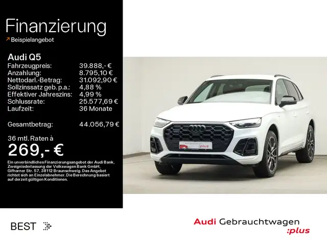 Audi Q5 S line 40 TDI qu. Matrix, B&O, Navi, Kamera