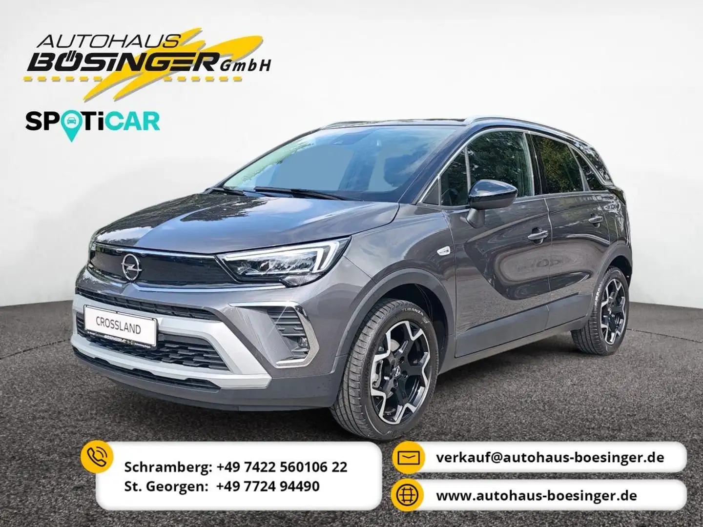 Opel Crossland Elegance Kamera/PDC/SHZ-LHZ/LED/AHK Grau - 1