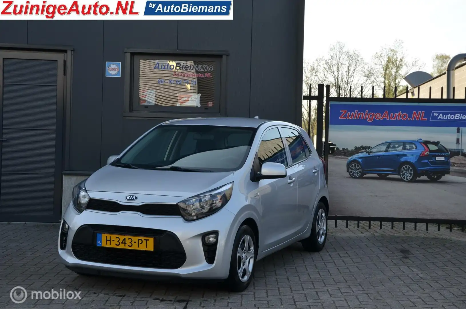 Kia Picanto 1.0i Apple Carplay Camera Airco 1e eign. Grijs - 1