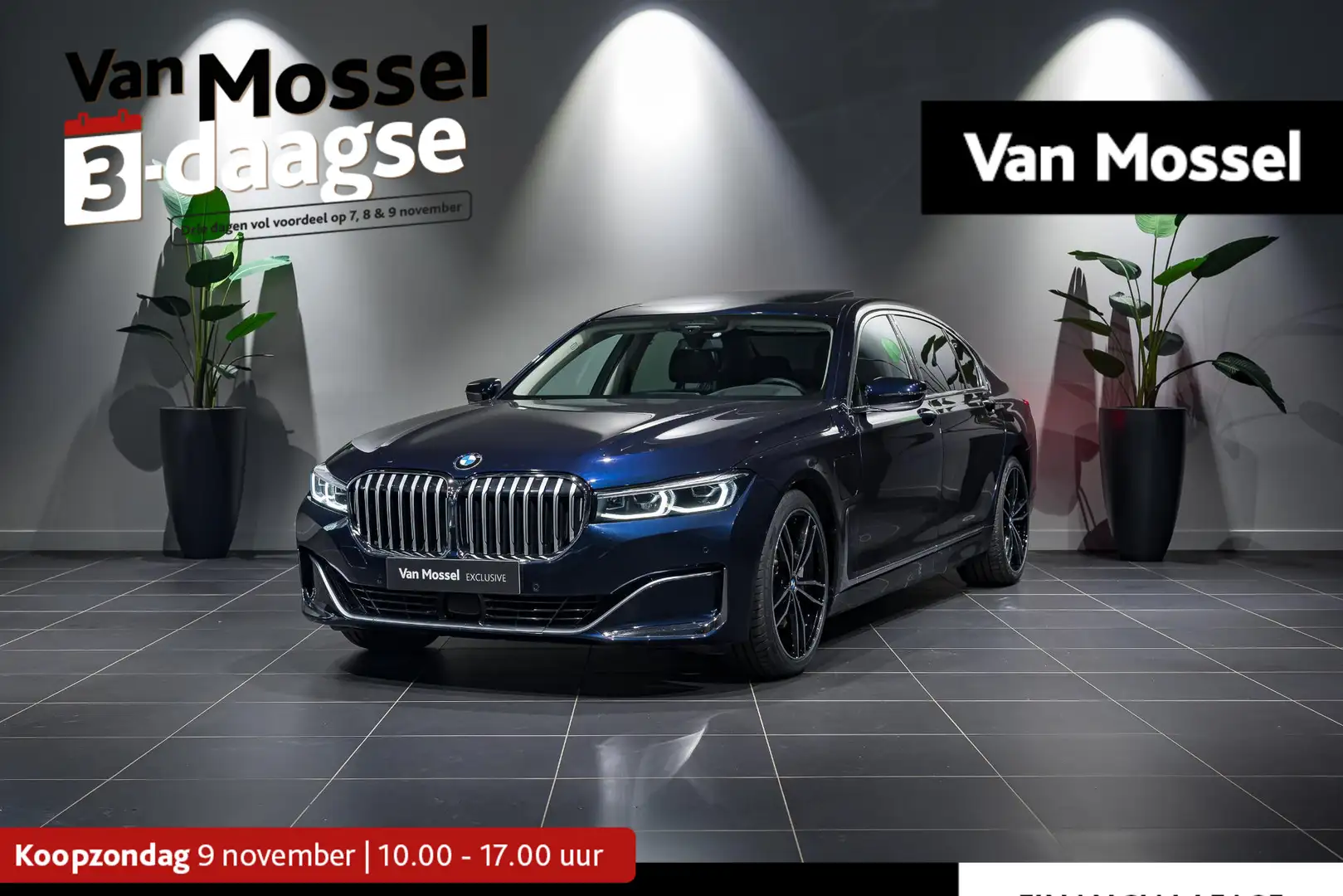 BMW 745 7-serie 745Le xDrive LUCHTVERING | HEAD-UP DISPLAY Blauw - 1