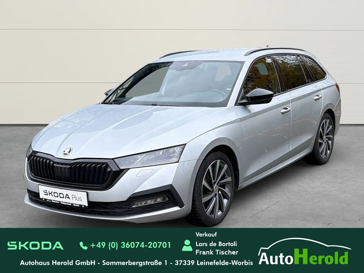 Skoda Octavia Combi  First Edition 2.0TDI DSG+SHZ+MATRIX+CANTON Silber - 1