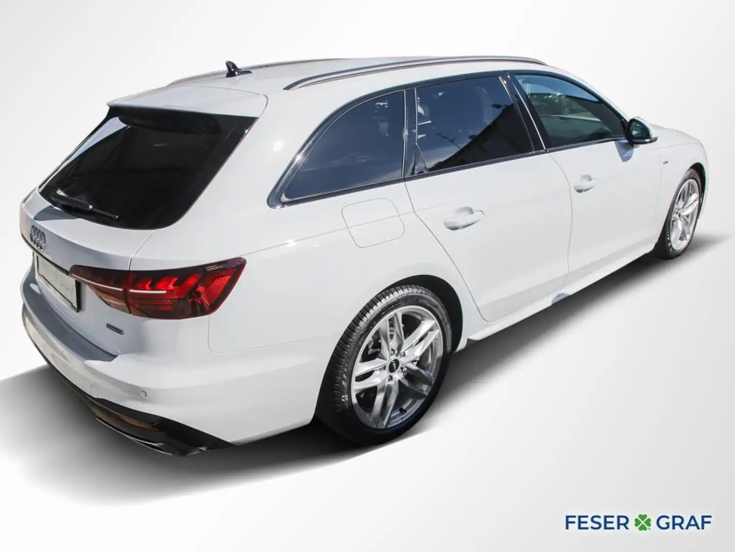 Audi A4 Av. 45 TFSI qu. 2x S line AHK LED Navi Sitzh. Blanc - 2