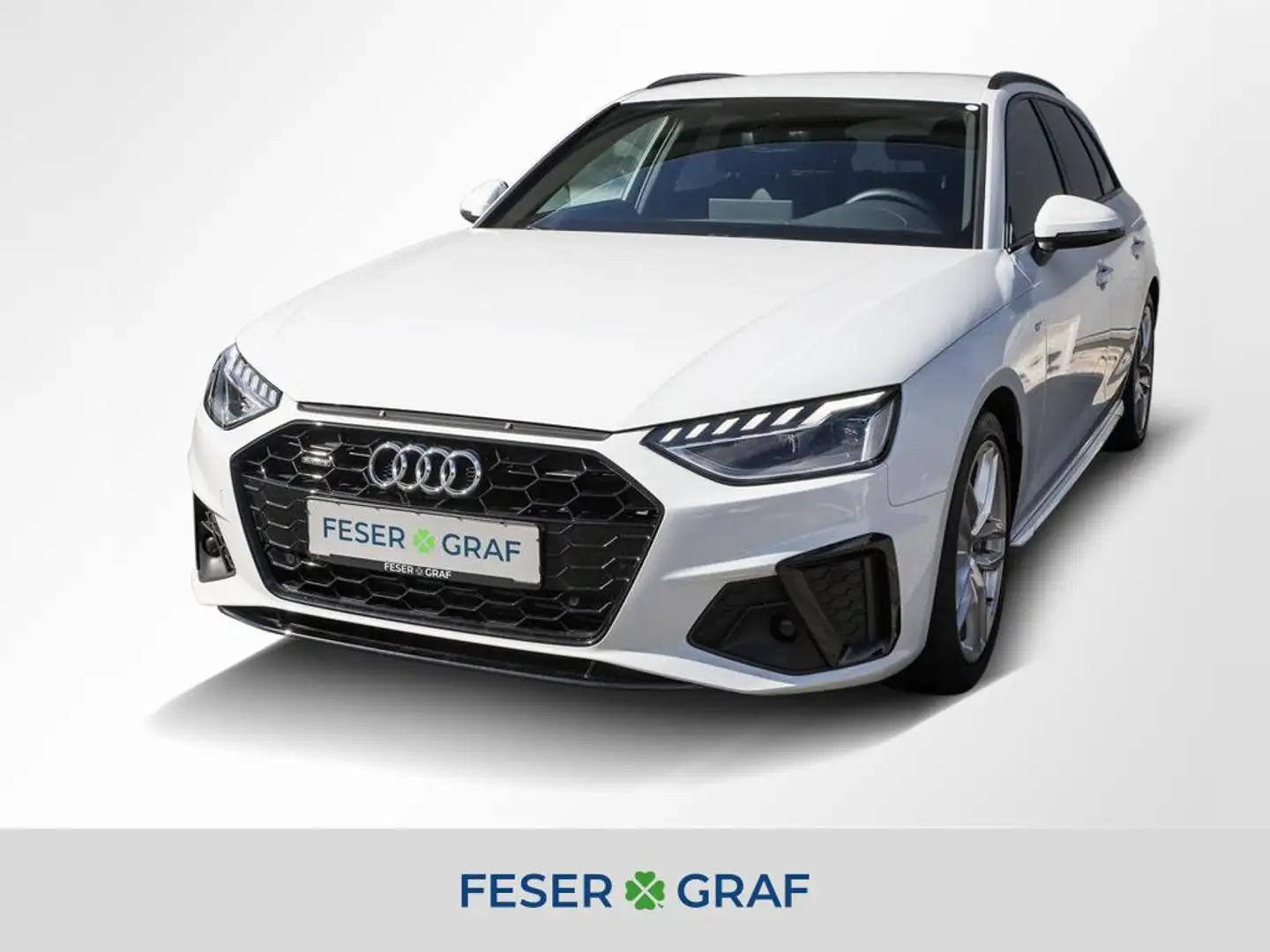 Audi A4 Av. 45 TFSI qu. 2x S line AHK LED Navi Sitzh. Blanc - 1