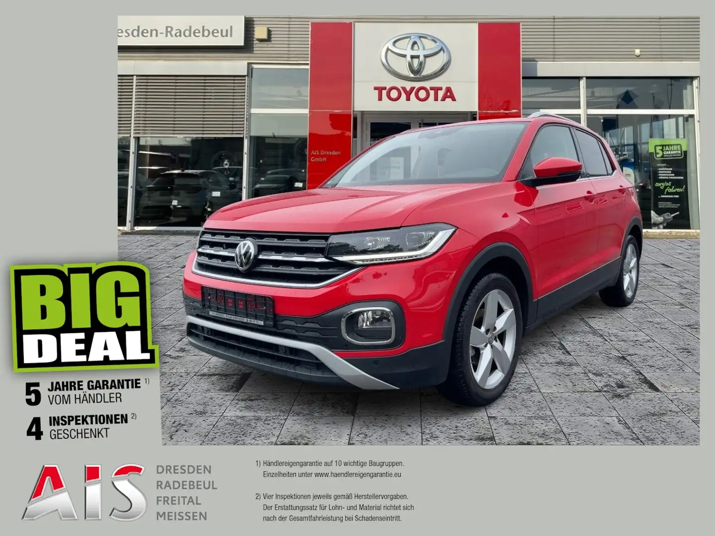 Volkswagen T-Cross 1.0 TSI Style Navi*PDC*SHZ*Totwinkel Rot - 1