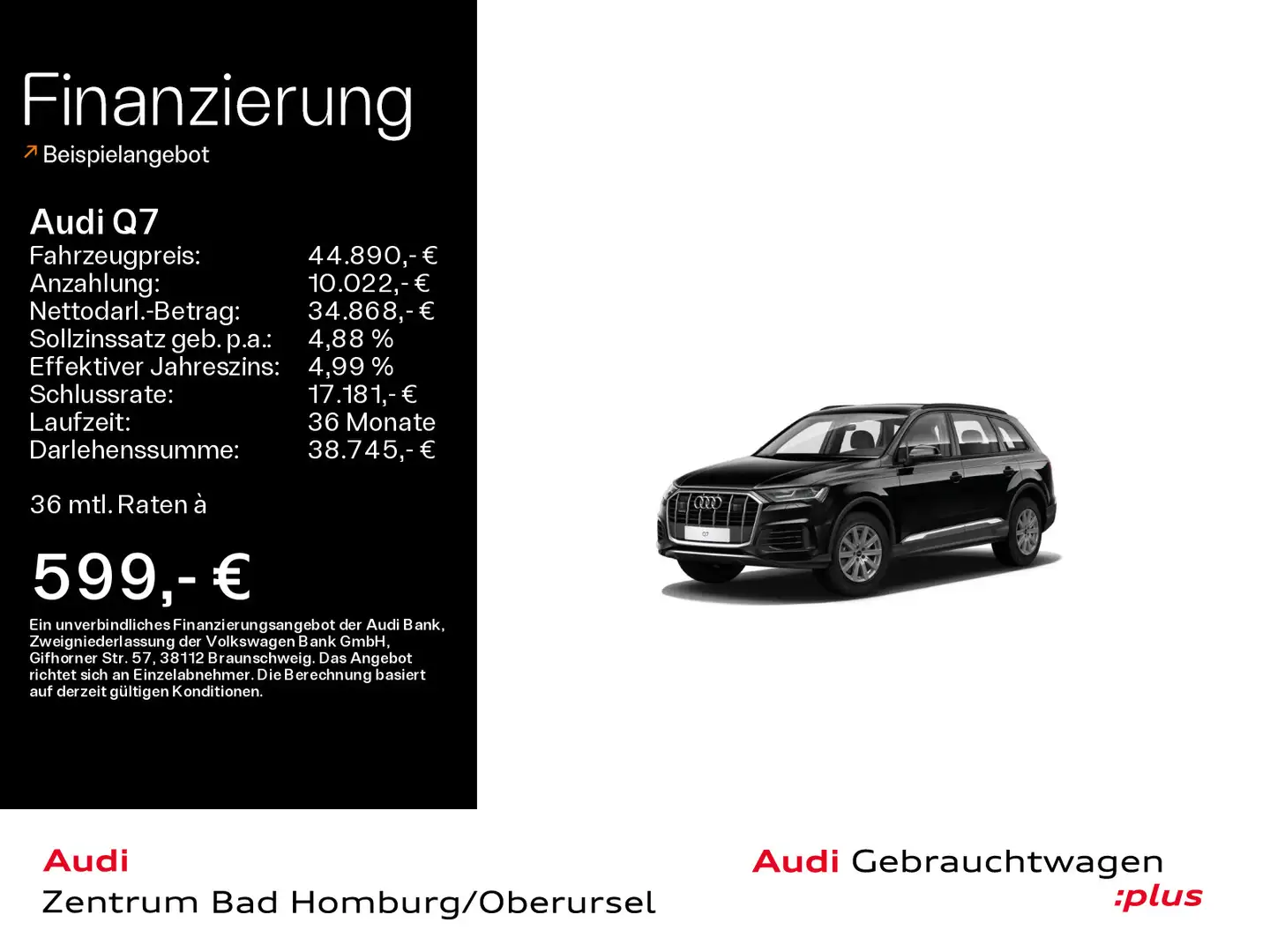 Audi Q7 45 TDI quattro S line*Navi*Alu*B&O*HUD*PDC*Vi Noir - 1