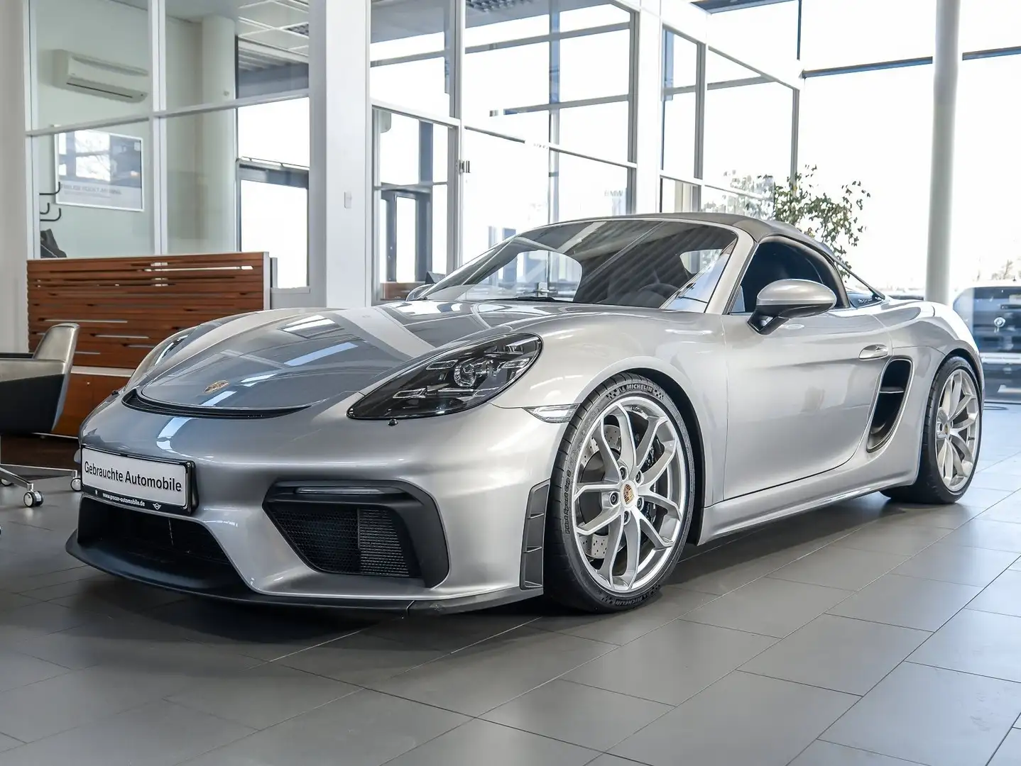 Porsche 718 Spyder 4.0  Cabrio "Schalter"+BOSE+Alarm+PDLS+adaptive Sp Gris - 2