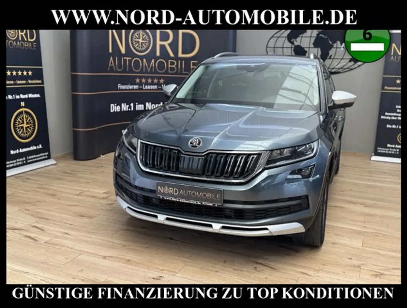 Skoda Kodiaq 2.0 TDI Scout 4x4 DSG StHz/AHK/Kamera/19 Scout 4x4 Grau - 1