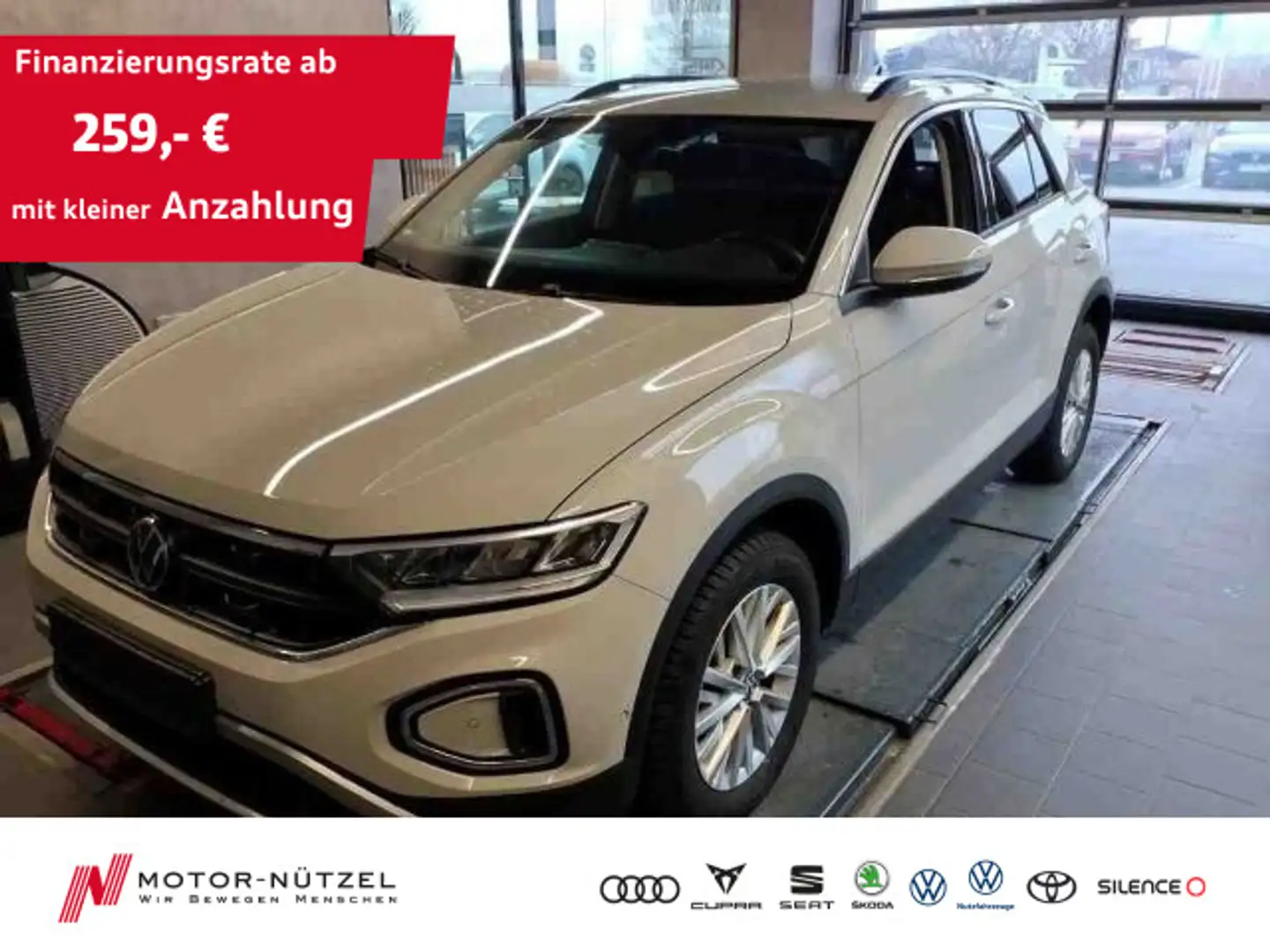 Volkswagen T-Roc 1.0TSI LIFE LED+NAV+APP+DAB+SHZ+PDC+RFK+VC Grau - 1