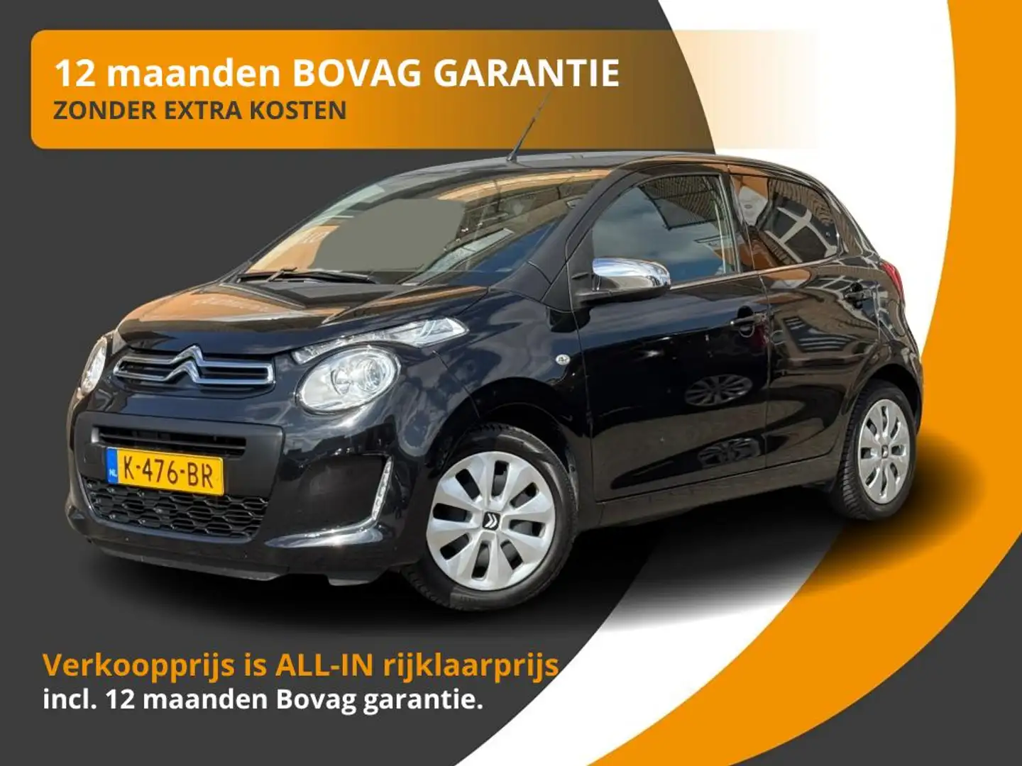 Citroen C1 1.0 e-VTI FEEL 5-DEURS/AIRCO/DAB+/BLUETOOTH/NL-AUT Nero - 1
