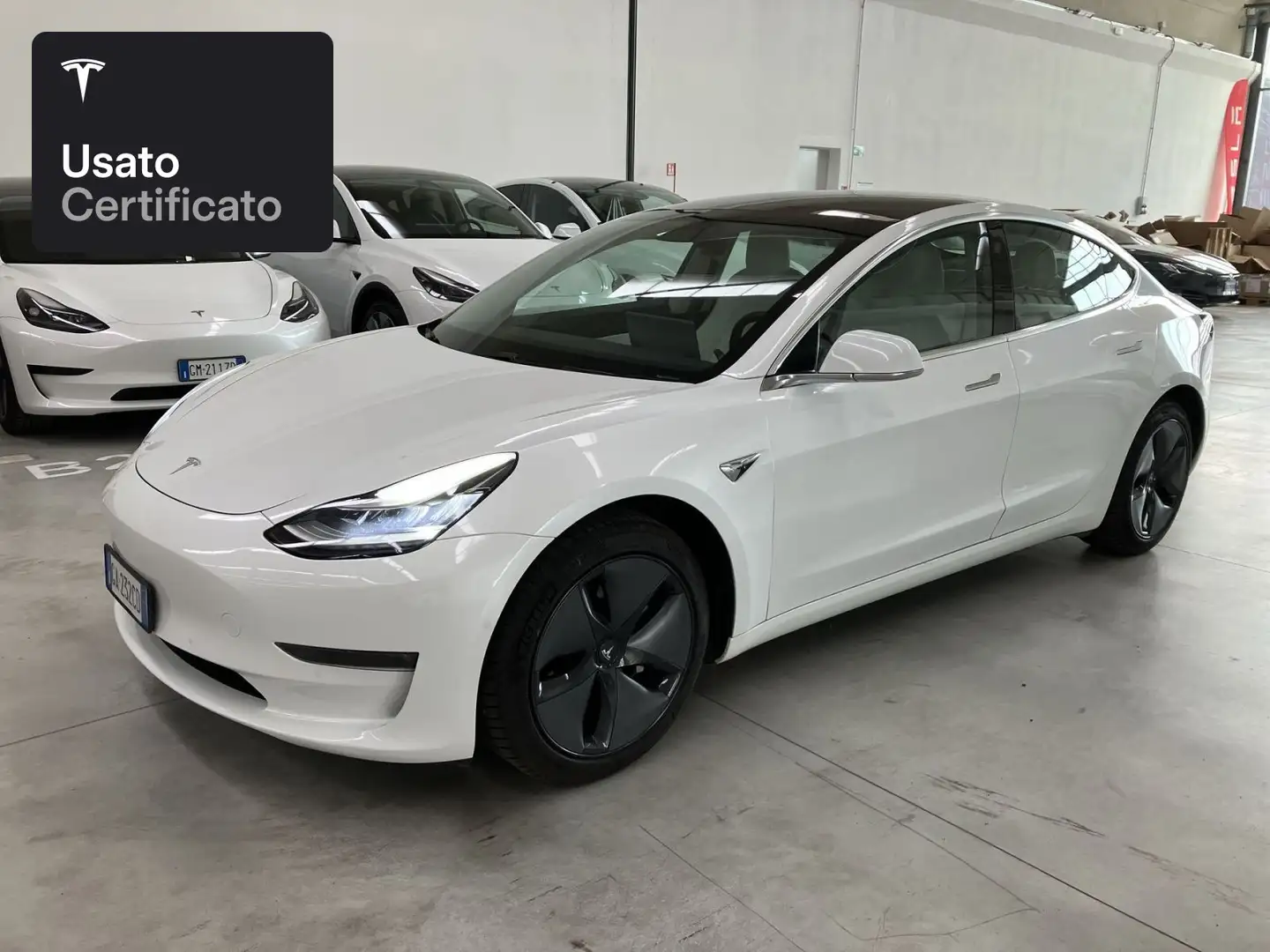 Tesla Model 3 Long Range AWD Weiß - 1