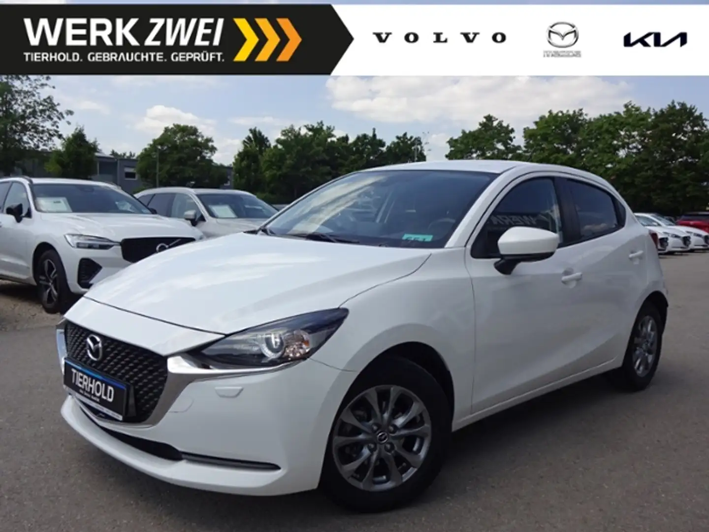 Mazda 2 G90 Exclusive-Line Automatik Navi Tempomat Weiß - 1