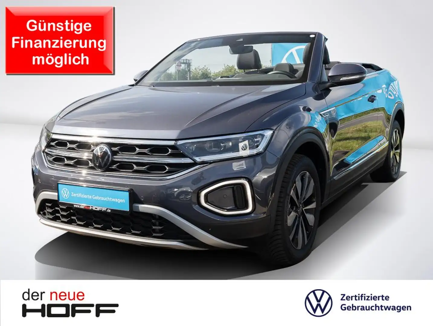 Volkswagen T-Roc Cabriolet 1.5 TSI DSG MOVE Anschlussgarantie DigiP Grau - 1