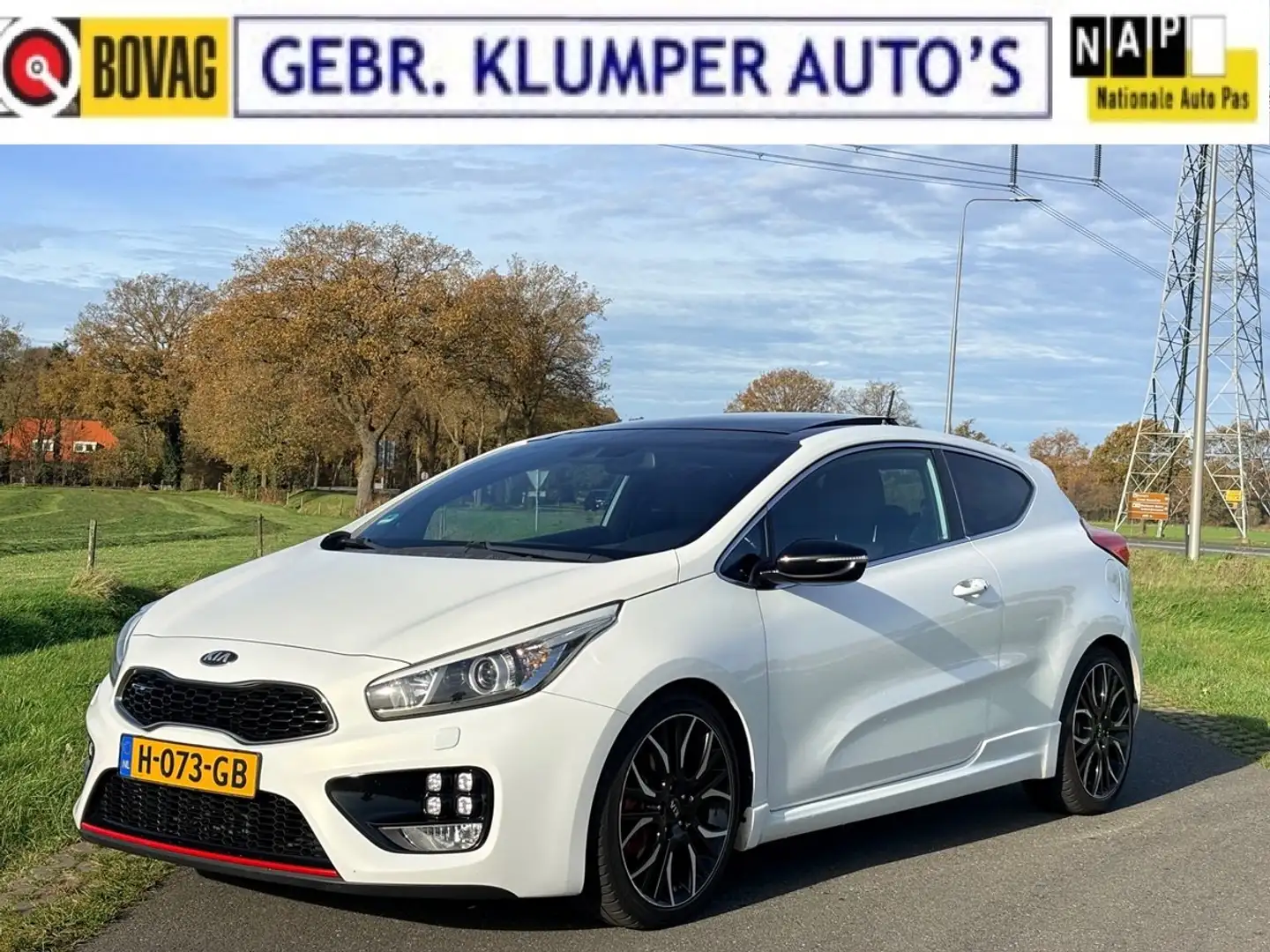 Kia Ceed / cee'd 1.6 GT, 204pk, Full options, Pano, LED, Navi, etc! Blanco - 1