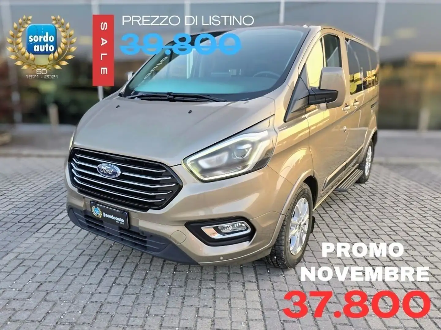 Ford Tourneo Custom 130 CV Automatico Trend Grigio - 1