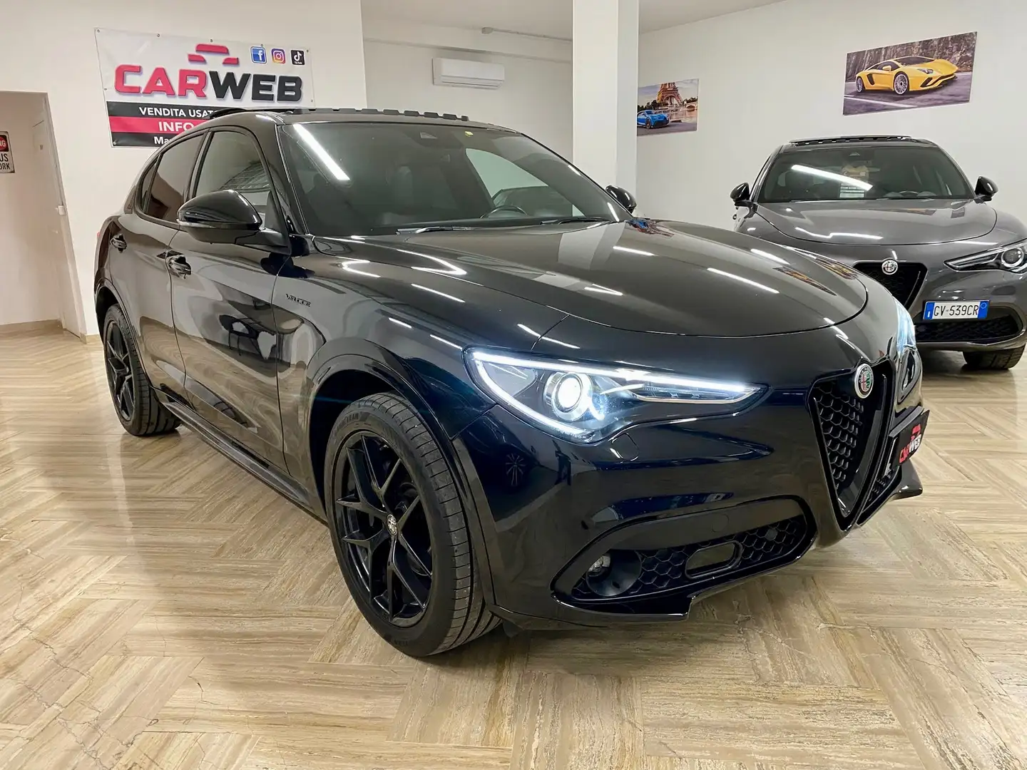Alfa Romeo Stelvio ALFA ROMEO STELVIO 210CV Q4 Veloce TETTO 2021 Noir - 2