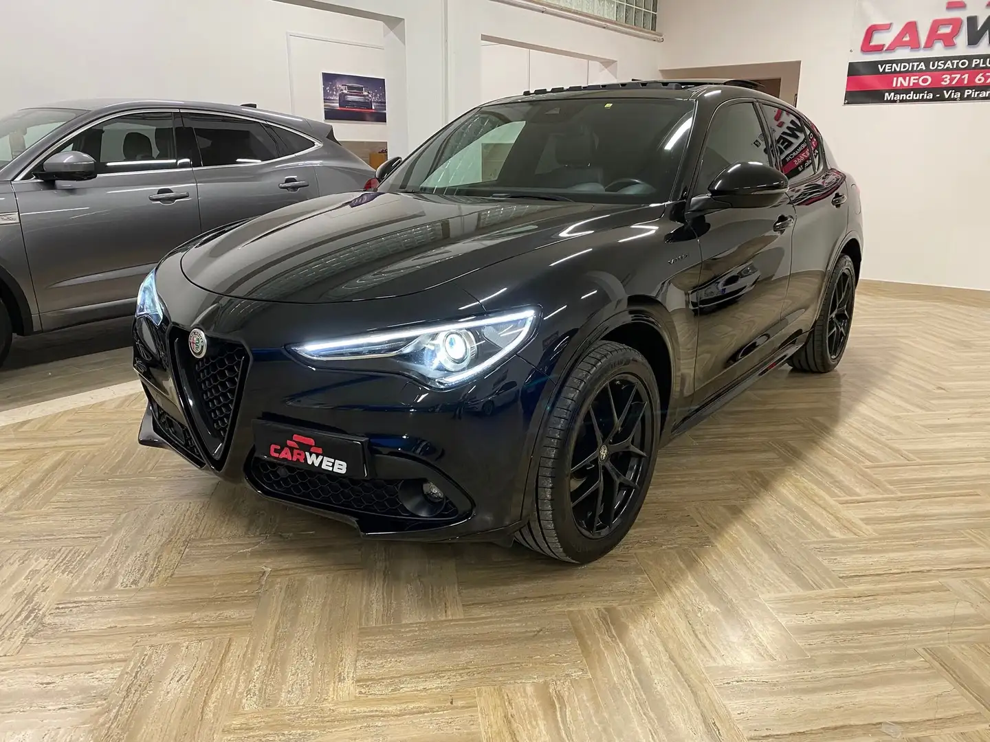 Alfa Romeo Stelvio ALFA ROMEO STELVIO 210CV Q4 Veloce TETTO 2021 Noir - 1
