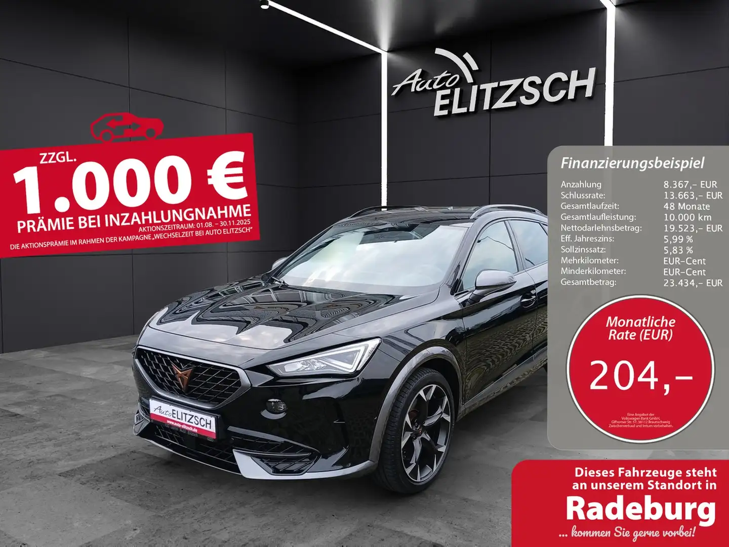 CUPRA Formentor 2.0 TSI VZ DSG LED Navi SHZ ACC 19" Schwarz - 1
