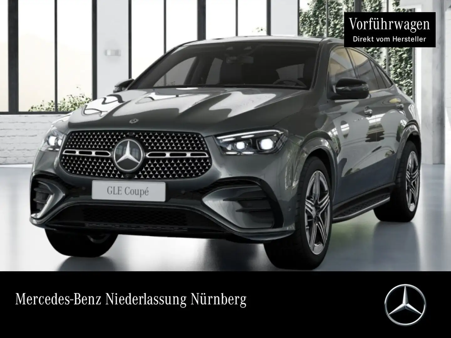 Mercedes-Benz GLE 450 d Coupé 4M AMG+NIGHT+PANO+360+AHK+SPUR+9G Grau - 1