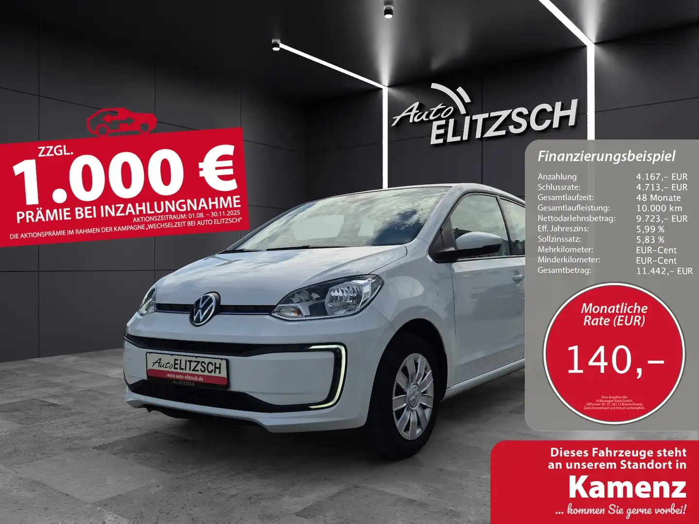 Volkswagen e-up! Climatronic GRA RFK SH Weiß - 1