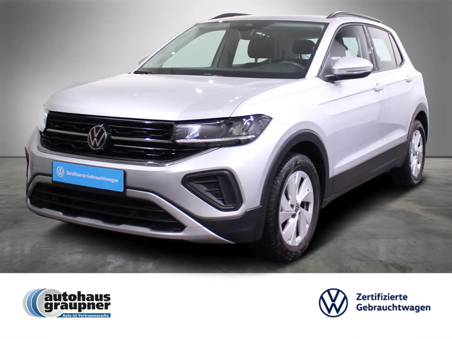 Volkswagen T-Cross 1.0 TSI Life KLIMA PDC SHZ ACC LED Zilver - 1
